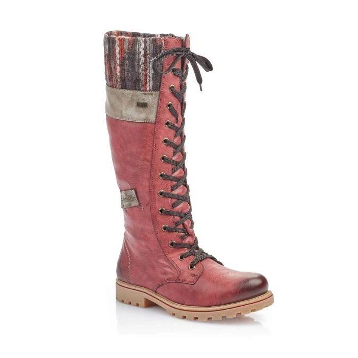 Bottes store rieker rouge