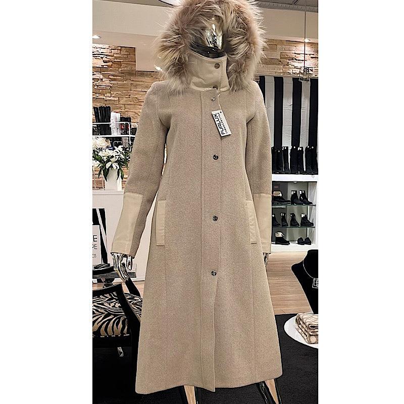 Manteau angora fashion femme