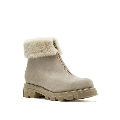 Abba beige suede bootie by La Canadienne. Web exclusive. Gift with purchase.