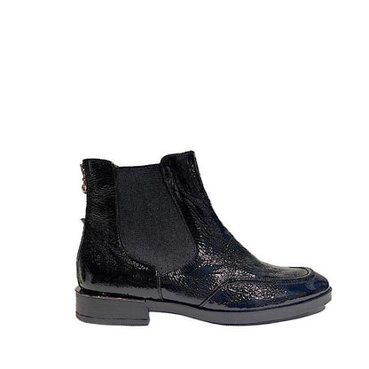 Bottes Softwaves en cuir verni noir. - Boutique Prestige