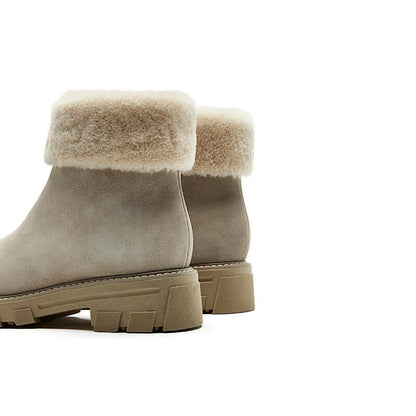 Abba beige suede bootie by La Canadienne. Web exclusive. Gift with purchase.