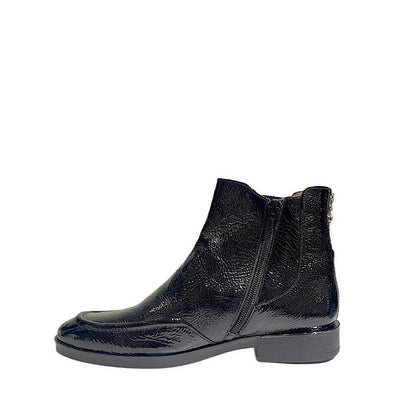 Bottes Softwaves en cuir verni noir. - Boutique Prestige