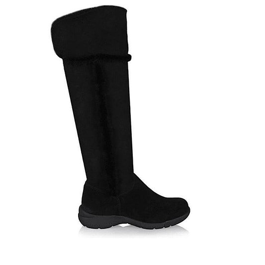 Bottes La Canadienne, en mouton. Suède noir imperméable.