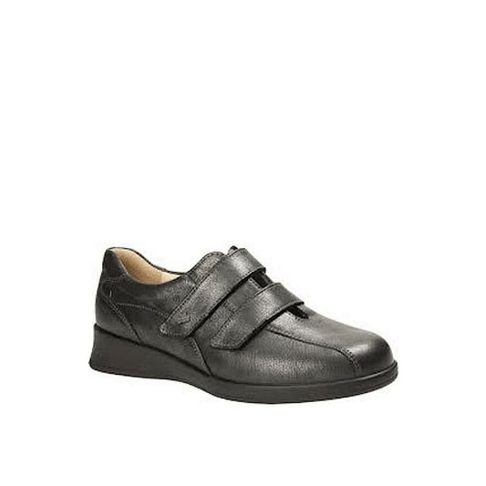 Chaussures orthopédiques Finn Comfort Nairobi en noir iridescent.