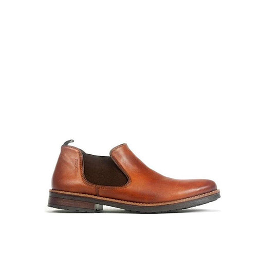 Chaussures pour hommes Rieker 13282-25 en cuir tan.