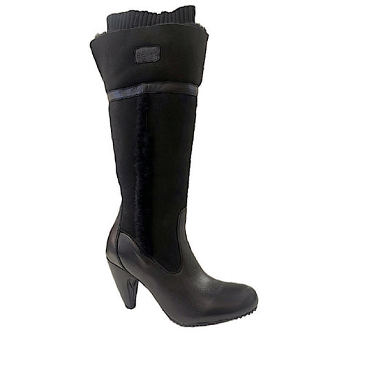 Bottes Blondo en cuir et suède noir (imperméable ).