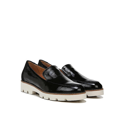 Vionic Kensley shoes in black patent leather.