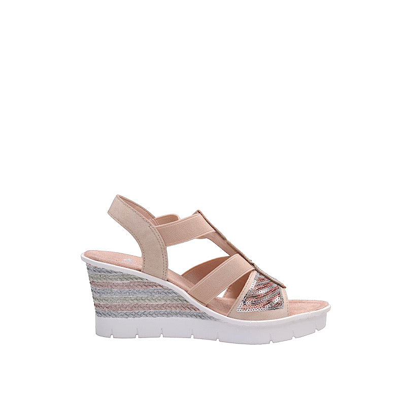 Rieker pink sandals.