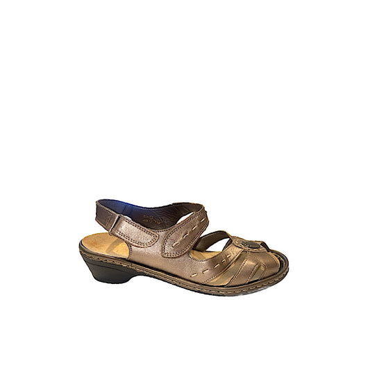 Sandales Rieker bronze.