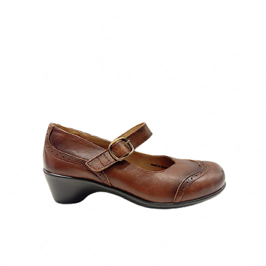 Chaussures Portofino en cuir brun.