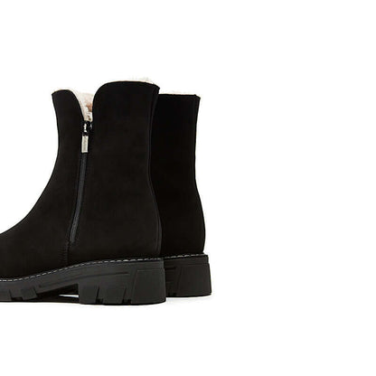 Hunter black suede bootie by La Canadienne. Web exclusive. Gift with purchase.