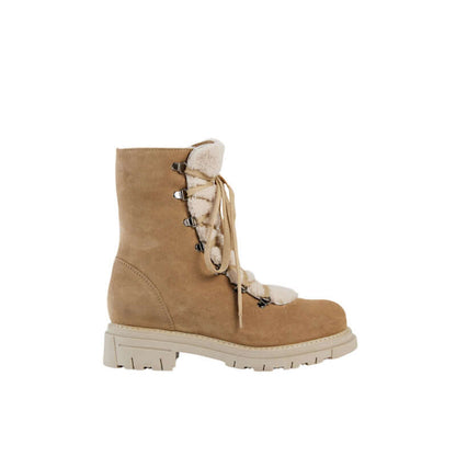 Diego boot in beige suede by La Canadienne. Web exclusive. Gift with purchase.