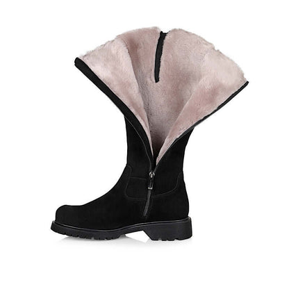 Hélène boots in black leather, by La Canadienne. Web exclusive. Gift with purchase.