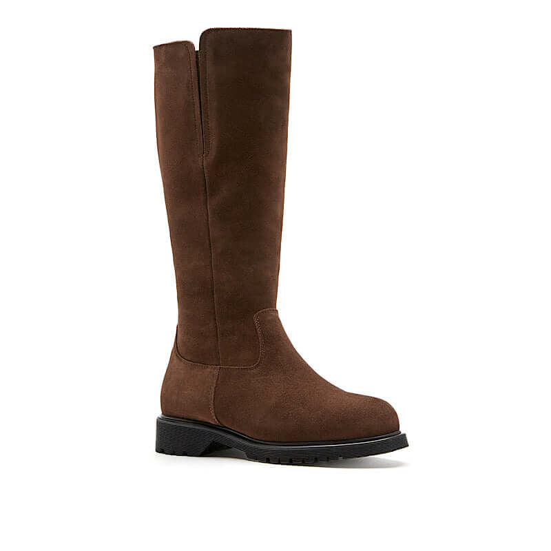 Helene boots in brown suede, by La Canadienne. Web exclusive. Gift with purchase.