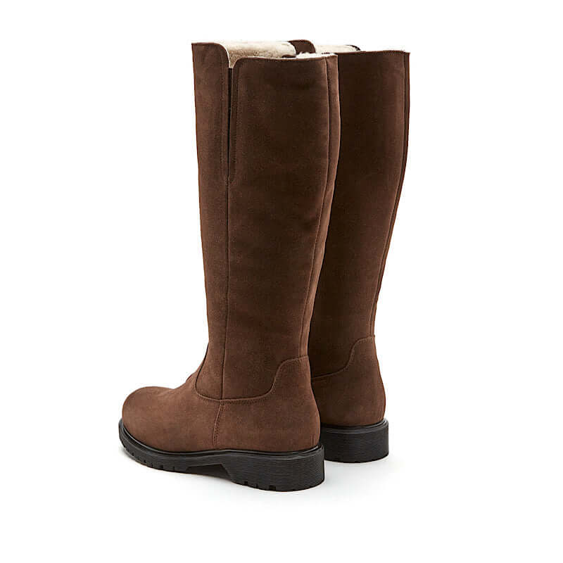 Helene boots in brown suede, by La Canadienne. Web exclusive. Gift with purchase.