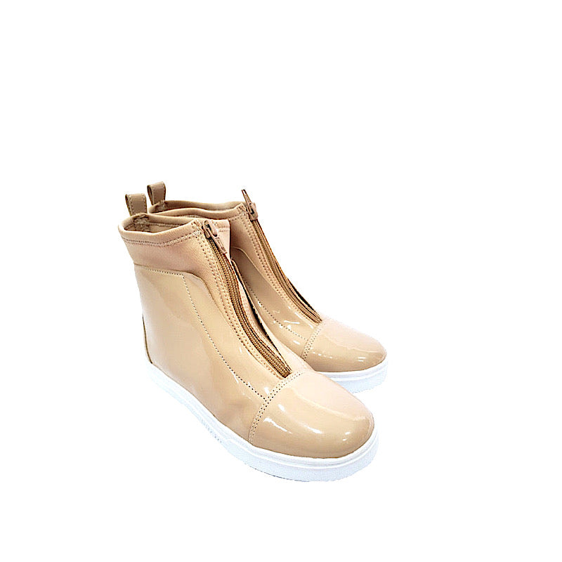 Bottes de pluie en caoutchouc (beige).