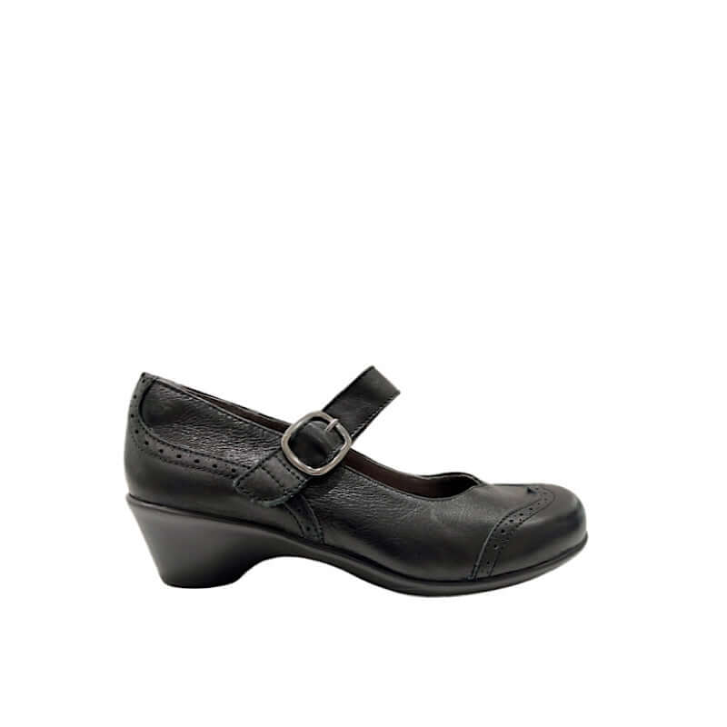 Portofino shoes in black leather.