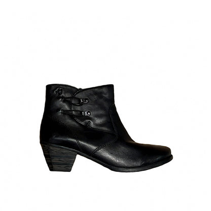 Rieker black leather boots 79171