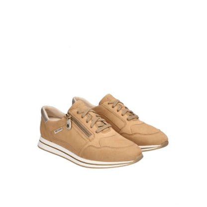 Chaussures Leenie en daim beige .