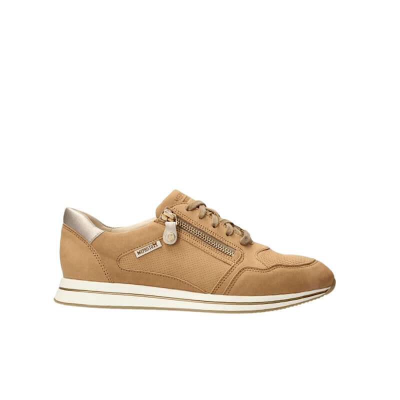 Chaussures Leenie en daim beige .