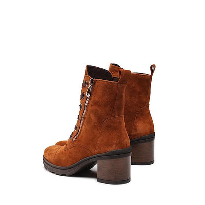 Bottes Ara 47377 en suède marron roux. - Boutique Prestige