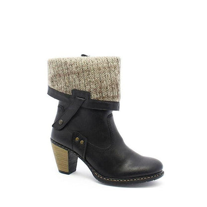 Bottes noires Rieker Z1571. - Boutique Prestige