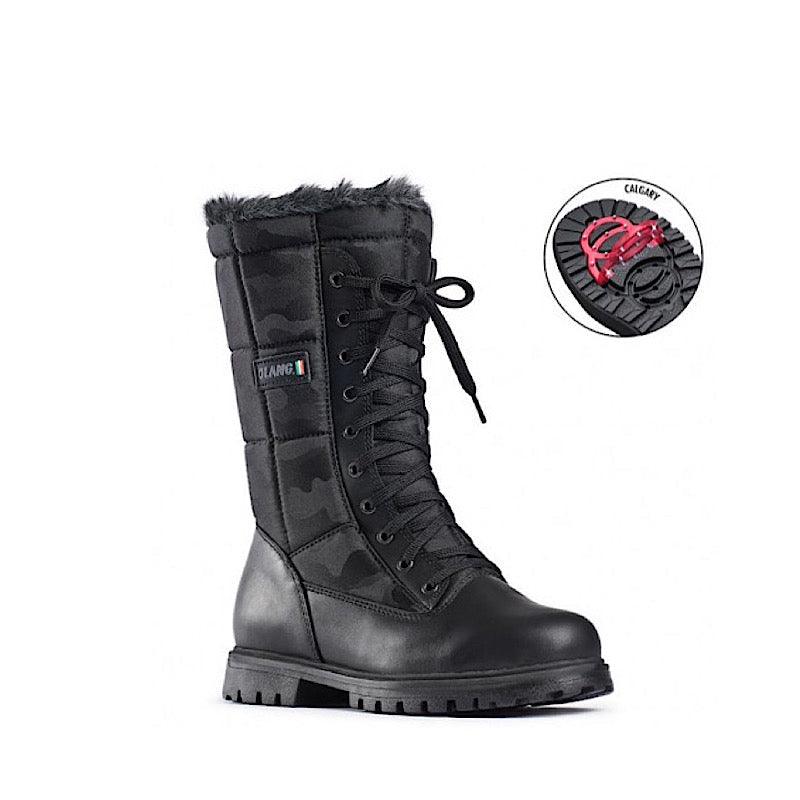 Bottes avec best sale crampons rabattable