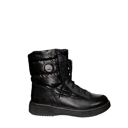 Bottes Olang Nadia en cuir vegan noir. - Boutique Prestige