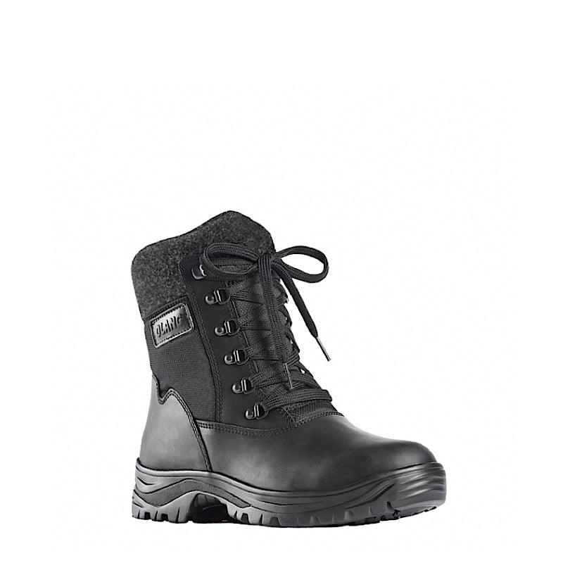 Bottes Olang (pour hommes) Kursk en cuir noir. - Boutique Prestige