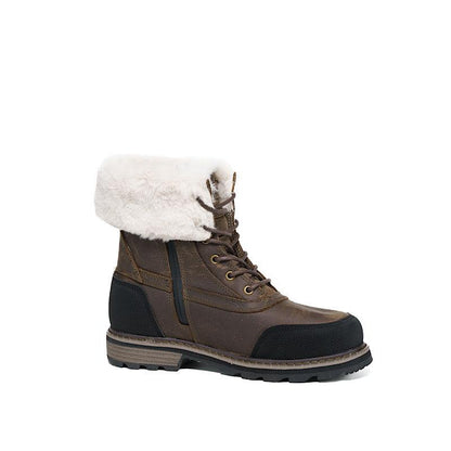 Bottes pour femmes Nexgrip en cuir brun. (Ice Eva). - Boutique Prestige