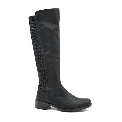 Bottes Rieker Z7354 en noir. - Boutique Prestige