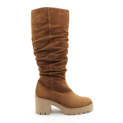 Bottes Softwaves en suède tan. - Boutique Prestige