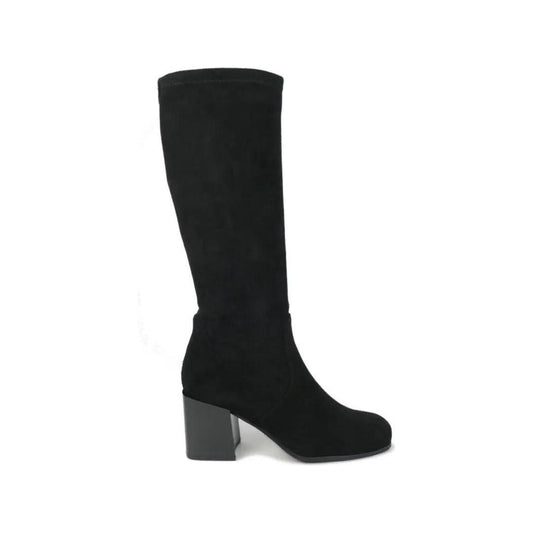 Bottes Valdini Terry, suède noir imperméable.