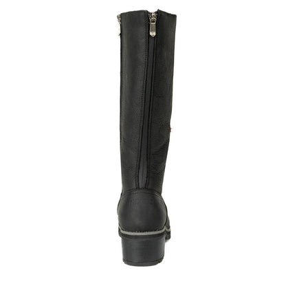 Bottes Nexgrip en cuir noir. (Ice Bella Hi). - Boutique Prestige