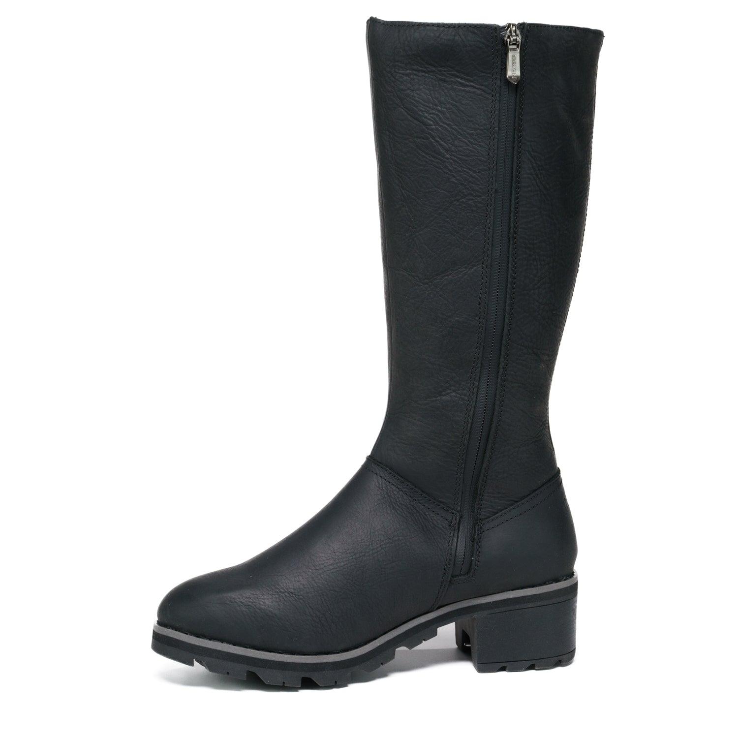 Bottes noires outlet cuir