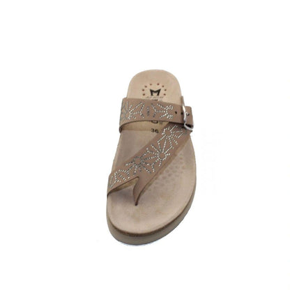 Sandales Mephisto Hella Spark en suede taupe.